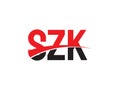 SZK Letter Initial Logo Design Vector Illustration Royalty Free Stock Photo
