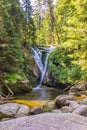 Szklarka Waterfall In Karkonosze National Park Royalty Free Stock Photo