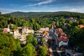 Beautiful architecture of the Szklarska Poreba town in Karkonosze mountains