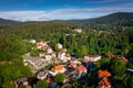 Beautiful architecture of the Szklarska Poreba town in Karkonosze mountains