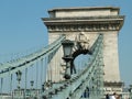 SzÃÂ©chenyi Chain Bridge in Budapest Royalty Free Stock Photo