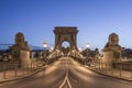 The SzÃÂ©chenyi Chain Bridge in Budapest, Hungary Royalty Free Stock Photo
