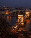 SzÃÂ©chenyi Chain Bridgein Budapest Hungary night photography