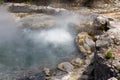 The soil boils at Furnas on Sao Miguel, Azores