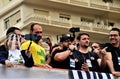 Lilian Ventura, Eduardo Bolsonaro and the hypocrites Augusto Pacheco, Birsmarck Fugazza and Paulo Souza on the podium