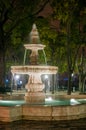 SÃÂ£o Pedro de AlcÃÂ¢ntara garden fountain in Lisbon, Portugal Royalty Free Stock Photo