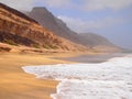 Praia Grande beach in the coast of Sao Vicente island Cape Verde Royalty Free Stock Photo