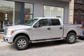 Ford F-150 XLT suv xtr 4x4 truck pickup car parked on city center street Royalty Free Stock Photo
