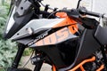 Ktm 1050 adventure r motorcycle logo brand and text sign on side black orange motorbike in