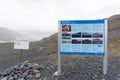Solheimajokull glacier tongue in Iceland in autumn