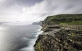 SÃÂ¸rvÃÂ¡gsvatn (Leitisvatn) Cliff ending in the ocean, Faroe Islands, Denmak, Europe