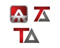 TA letter logo icon template 1