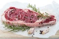 T-bone steak isolated over white Royalty Free Stock Photo