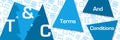 T And C - Terms And Conditions Blue Triangle Horizontal