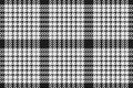 Traditional arabic black white keffiyeh shawl ornament, fabric checkered tartan seamless texture