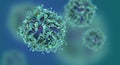 T-cells background depth of field Royalty Free Stock Photo
