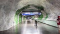 T-centralen metro station, the famous tunnelbana of Stockholm. Royalty Free Stock Photo