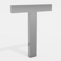 T Letter Render Royalty Free Stock Photo