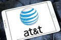 AT&T mobile operator logo Royalty Free Stock Photo