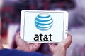 AT&T mobile operator logo Royalty Free Stock Photo