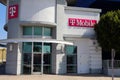 T-Mobile store, a United States-based wireless network operator. Exterior view Royalty Free Stock Photo