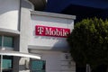 T-Mobile store, a United States-based wireless network operator. Exterior view Royalty Free Stock Photo