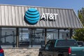 Lafayette - Circa September 2017: AT&T Mobility Wireless Retail Store. AT&T now offers IPTV, VoIP, Cell Phones and DirecTV XIX Royalty Free Stock Photo