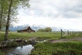 T A Moulton Barn in Grand Tetons National Park Royalty Free Stock Photo