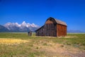 The T. A. Moulton Barn is a historic barn in Wyoming, United Sta Royalty Free Stock Photo