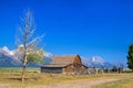 The T. A. Moulton Barn is a historic barn in Wyoming, United Sta Royalty Free Stock Photo