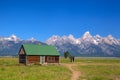 The T. A. Moulton Barn is a historic barn in Wyoming, United Sta Royalty Free Stock Photo