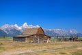 The T. A. Moulton Barn is a historic barn in Wyoming, United Sta Royalty Free Stock Photo