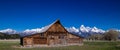 T.A. Moulton Barn in Mormon Row Historic District in Grand Teton National Park, Wyoming