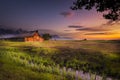 T. A. Moulton Homestead on Mormon Row Royalty Free Stock Photo