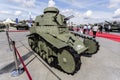 T-18 MS-1 - small escort - Soviet light tank for direct support of infantry of the 1920s at the exhibition of the International Royalty Free Stock Photo