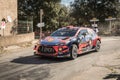 T. Neuville & N. Gilsoul compete in the 2019 WRC Tour de Corse Royalty Free Stock Photo