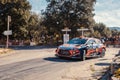 T. Neuville & N. Gilsoul compete in the 2019 WRC Tour de Corse Royalty Free Stock Photo