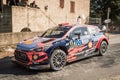 T. Neuville & N. Gilsoul compete in the 2019 WRC Tour de Corse Royalty Free Stock Photo