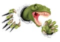 T Rex Dinosaur Claws Ripping Royalty Free Stock Photo