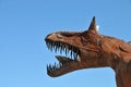 T-Rex Dinosaur Metal Sculpture at Anza Borrego Desert California