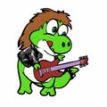 T rex guitar - funny dino