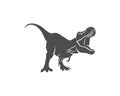 T rex logo design template. vector illustration Royalty Free Stock Photo