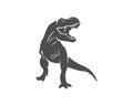 T rex logo design template. vector illustration Royalty Free Stock Photo