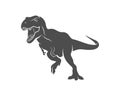 T rex logo design template. vector illustration Royalty Free Stock Photo