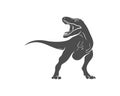 T rex logo design template. vector illustration Royalty Free Stock Photo