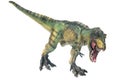 T-rex plastic figurine on white background Royalty Free Stock Photo