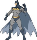 batman standing pose ready for action