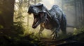 T rex or tyrannosaurus rex a large carnivorous theropod dinosaur of the Jurassic Cretaceous period