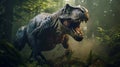 T rex or tyrannosaurus rex a large carnivorous theropod dinosaur of the Jurassic Cretaceous period