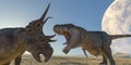 T-rex vs diabloceratops